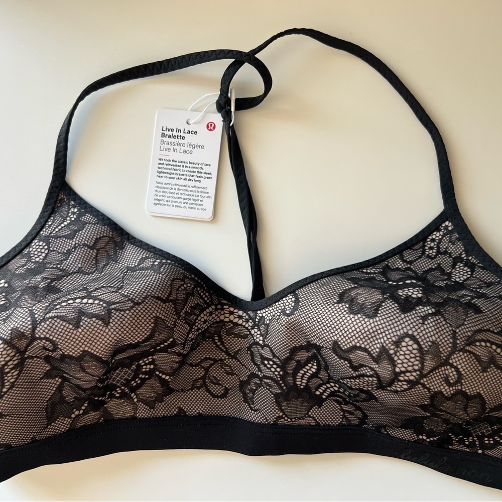 Lululemon Live in Lace Bralette L